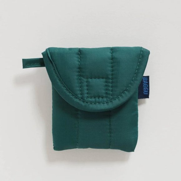 NWT BAGGU Puffy Earbuds Case, Malachite - Picture 1 of 4